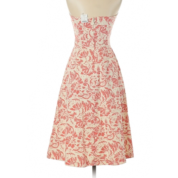 J. Crew Coral Strapless Dress - Picture 3 of 5